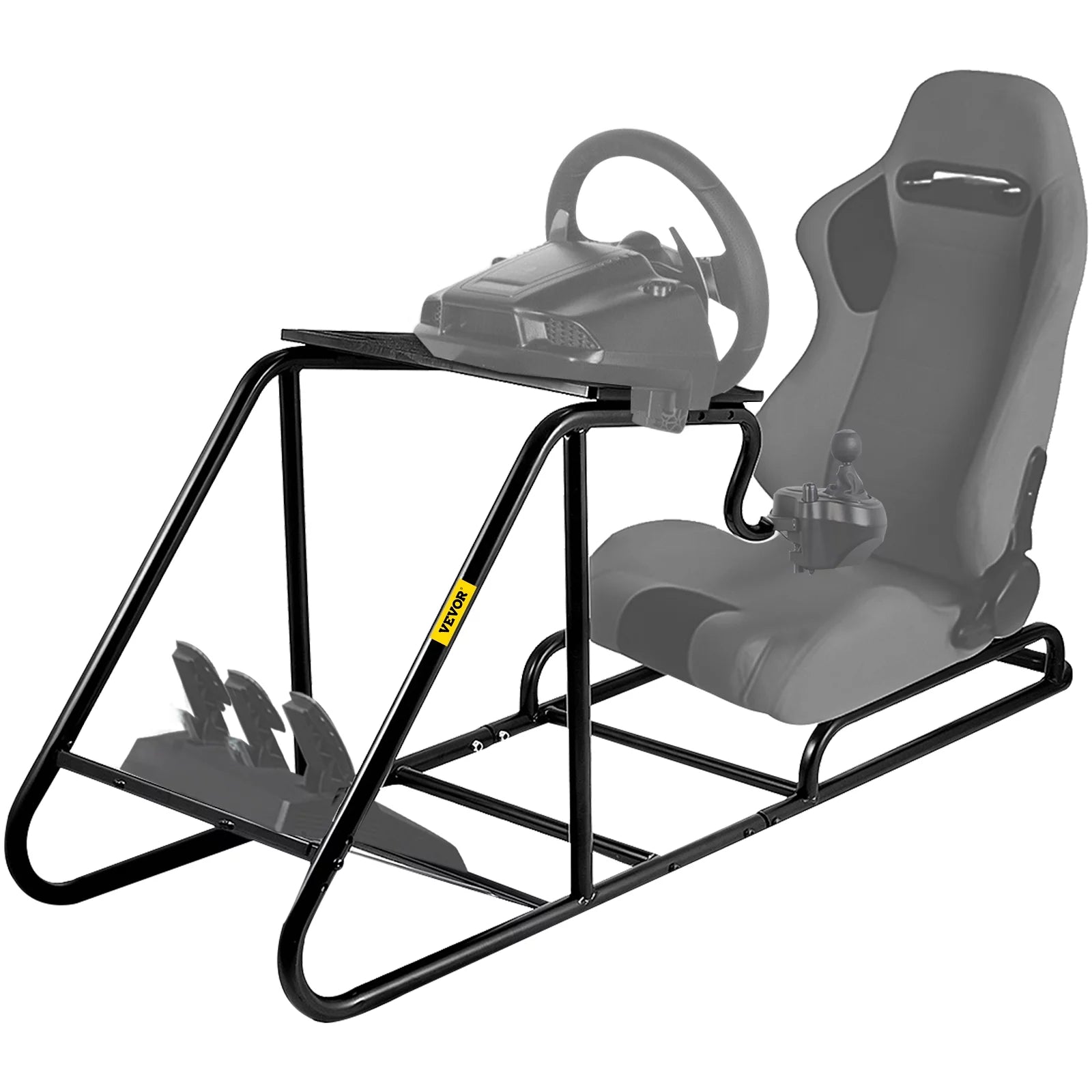 VEVOR Racing Simulator Stand Adjustable Steering Wheel Stand Carbon Steel Racing Wheel Stand fit for Logitech G25, G27, G29, G920, Racing Wheel Gaming Stand, Not Included Wheel,Pedals and Chair