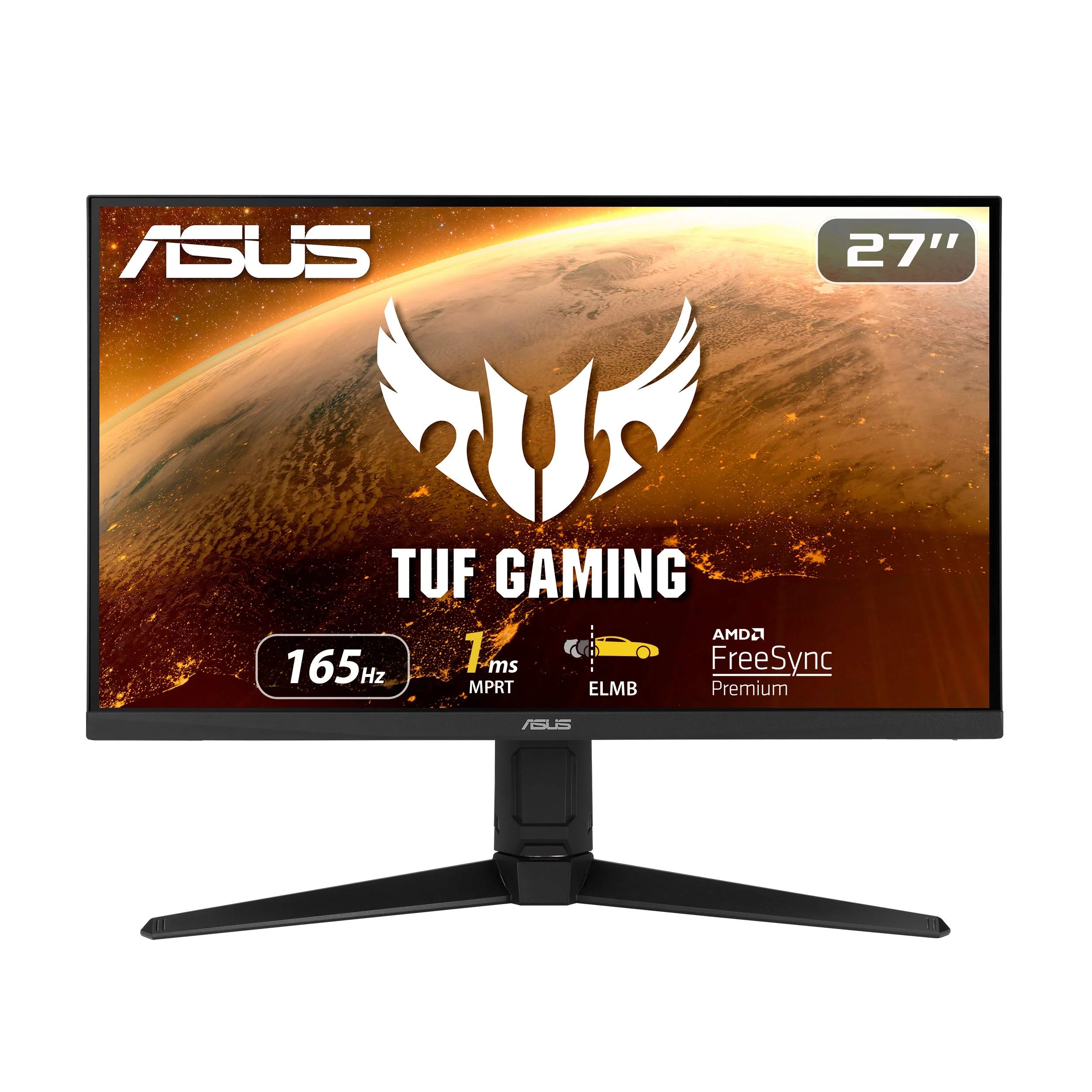 ASUS TUF Gaming VG279QL1A 27 HDR Gaming Monitor, 1080P Full HD, 165Hz (Supports 144Hz), IPS, 1ms, FreeSync Premium, DisplayHDR 400, Extreme Low Motion Blur, Eye Care, HDMI DisplayPort,BLACK