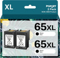 Remanufactured 65XL Black Ink Cartridge Compatible with Ink 65 Black Work with Deskjet 3755 3700 2600 3752 2652