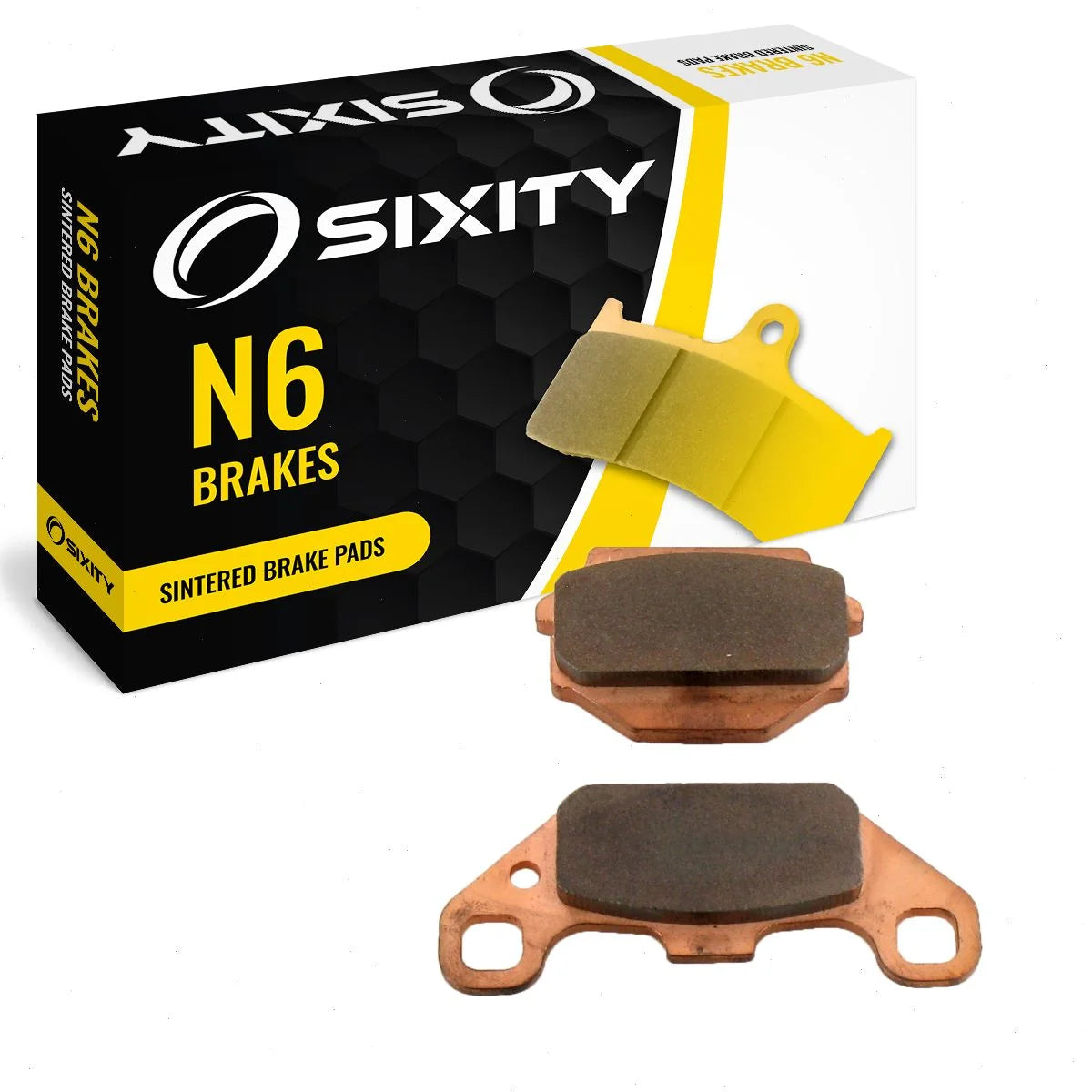 Sixity N6 Sintered Brake Pads FA128 Front Replacement Kit Full Complete
