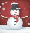SKYSONIC Christmas Snowman Dishwasher Magnet Cover, Kitchen Fridge Door Panel Magnet Sticker Appliance Wash Machine Magnet Cover 23 x 26 Inch