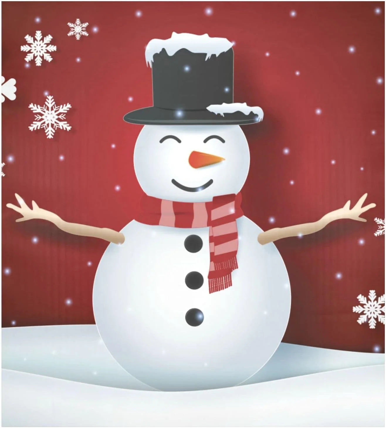 SKYSONIC Christmas Snowman Dishwasher Magnet Cover, Kitchen Fridge Door Panel Magnet Sticker Appliance Wash Machine Magnet Cover 23 x 26 Inch