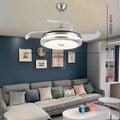 TFCFL 42 Ceiling Fan w/ Lamp Modern LED Chandelier Retractable Blade Fan Lamp Remote