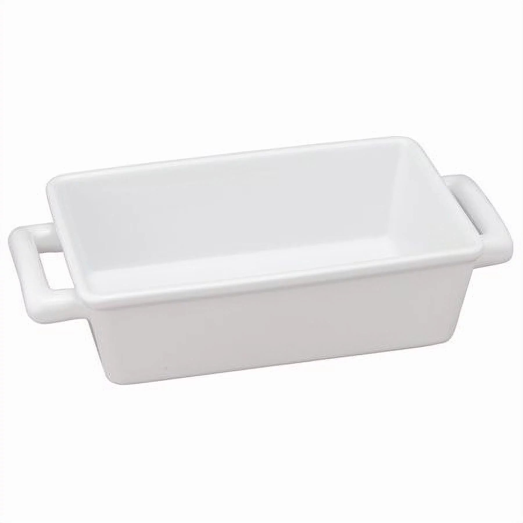 HIC Oblong Rectangular Baking Dish Roasting Individual Lasagna Pan, Fine White Porcelain, 8.5 x 5.5 x 2.5