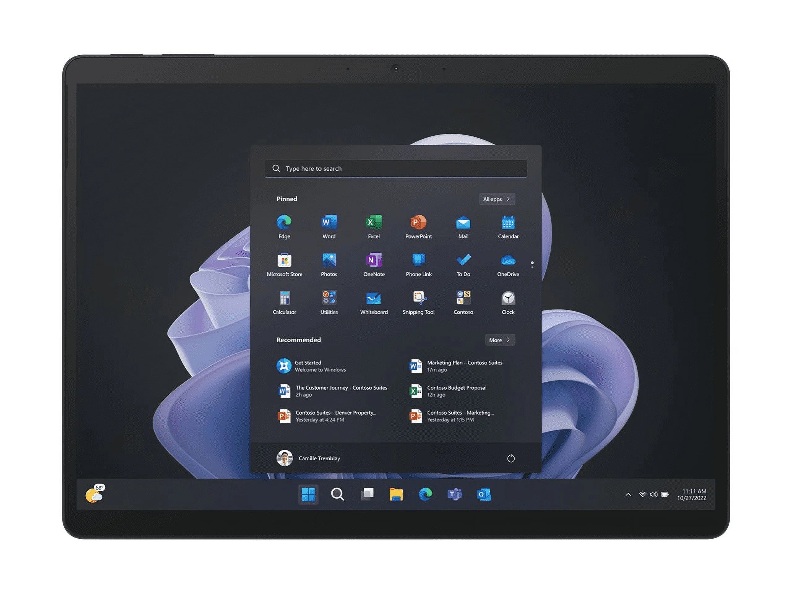 Microsoft Surface Pro 9 For Business - 13 PixelSense Display - 1.2GHz Intel Core i7 1255U - 16GB DDR5 - 256GB SSD - Windows 11 Pro - Graphite  QIM-00017