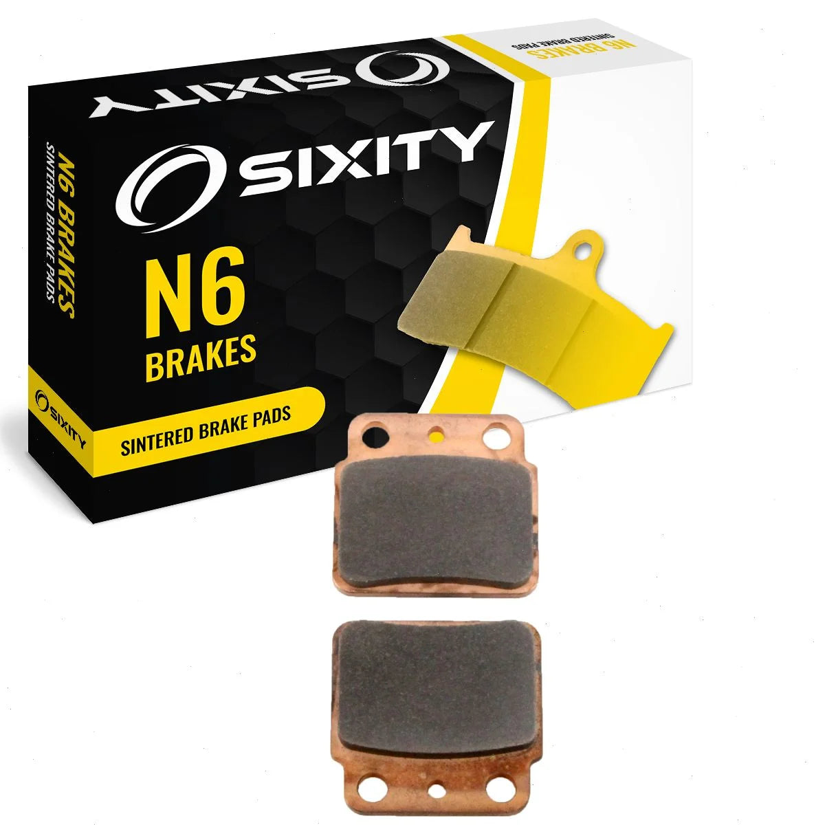 Sixity N6 Sintered Brake Pads FA137 Front Replacement Kit Full Complete