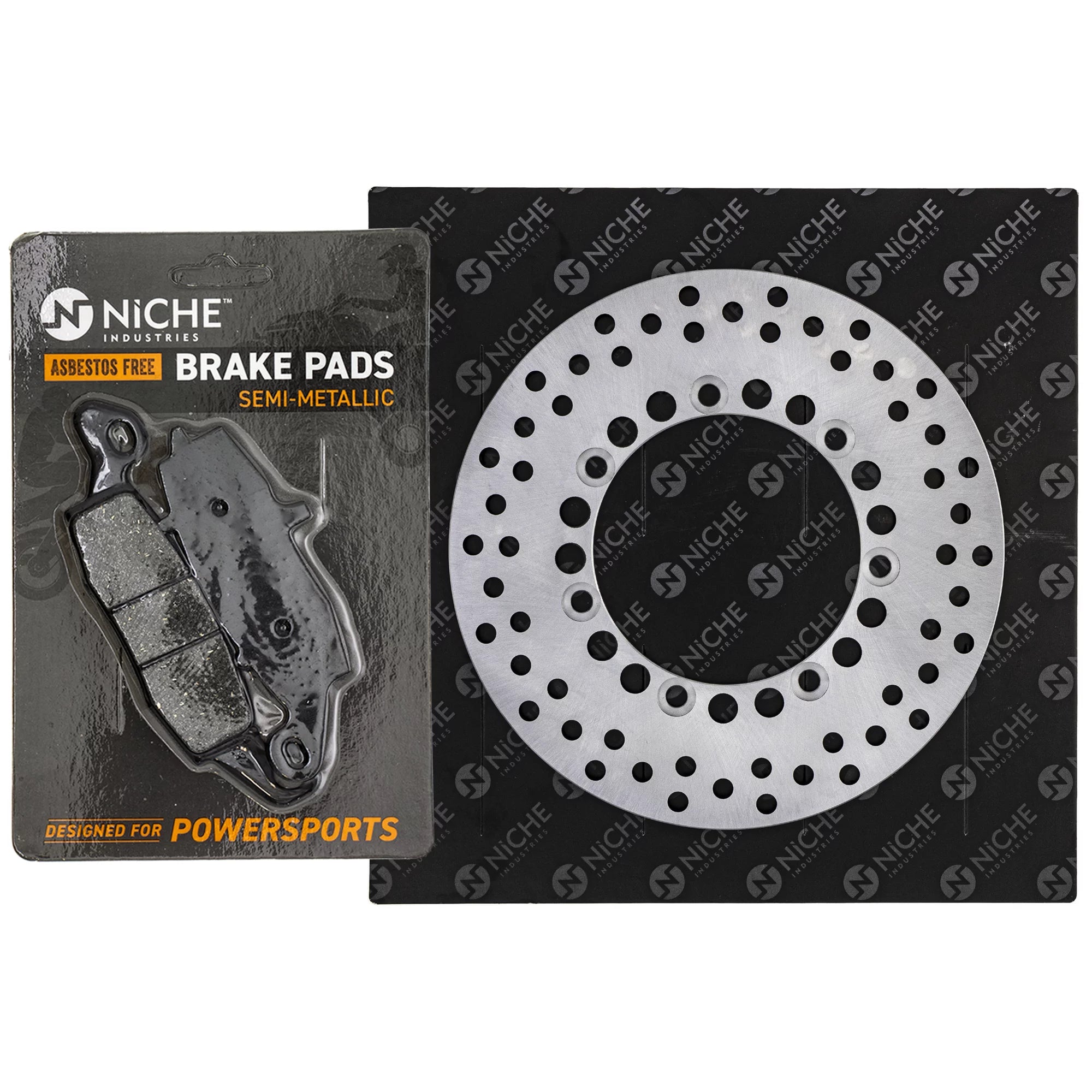 Niche Rear Right Brake Rotor Pad Kit for Kawasaki Vulcan 800 Drifter Motorcycle MK1007403