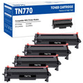 4-Pack TN770 Toner Cartridge Compatible for Brother TN-770 TN770 MFC-L2750DW MFC-L2750DWXL HL-L2370DW HL-L2370DWXL Printer High Yield, Black