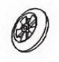 (Price/Each)Astro 7300-13B Blue Wheel F/7300 - Part