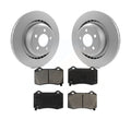 Transit Auto - Rear Coated Disc Brake Rotors And Semi-Metallic Pads Kit For Dodge Charger Chrysler 300 Challenger Magnum KGS-101239