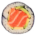 Sushi Traditional Round Blanket 68 Diameter- Snuggly Circle Throw Blanket - Novelty Picnic or Beach Blanket- Fun Cozy & Warm Food Blanket- Flannel Winter Blanket- Perfect Gift