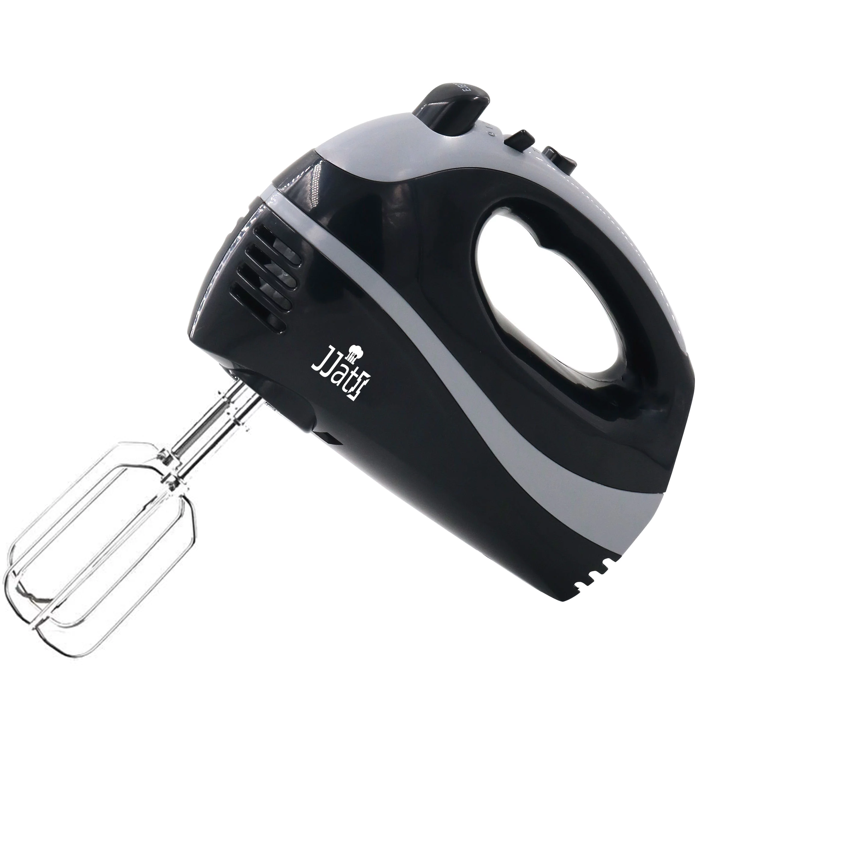 J-Jati BL007-BLACK J-Jati Cake Mixer Hand Mixer Electric Cake Beater 5 Speed Powerful Handheld Mixer with turbo and easy eject button