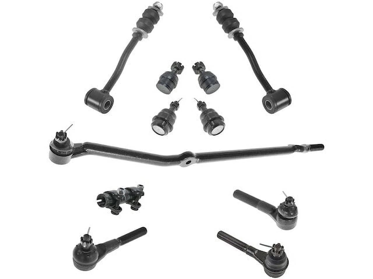 Front Ball Joint Sway Bar Link Tie Rod End Kit - 11 Piece - Compatible with 1991 - 2001 Jeep Cherokee 4WD 1992 1993 1994 1995 1996 1997 1998 1999 2000