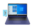 HP 14z Indigo Blue Laptop 14.0 HD LCD Display Google Classroom Compatible (AMD Ryzen 3 5300U, 32GB RAM, 1TB PCIe SSD, AMD Radeon, WiFi 6, Bluetooth, HD Webcam, SD Reader, Win10H) w/DKZ hub