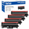 TN760 TN730 Toner Cartridge Replacement for Brother TN-760 TN 730 Compatible for DCP-L2550DW HL-L2390DW MFC-L2710DW MFC-L2750DW MFC-L2690DW Printer High Yield (Black,4 Pack)