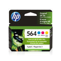 HP 564 Cyan, Magenta, Yellow Original Ink Cartridge, 3-Pack (N9H57FN)