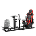Supllueer Racing Flight Sim Cockpit with Seat for Logitech X52 G29 G920 G923 Thrustmaster Fanatec
