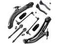 Front Control Arm Ball Joint Tie Rod and Sway Bar Link Kit - Compatible with 2007 - 2012 Nissan Sentra 2008 2009 2010 2011