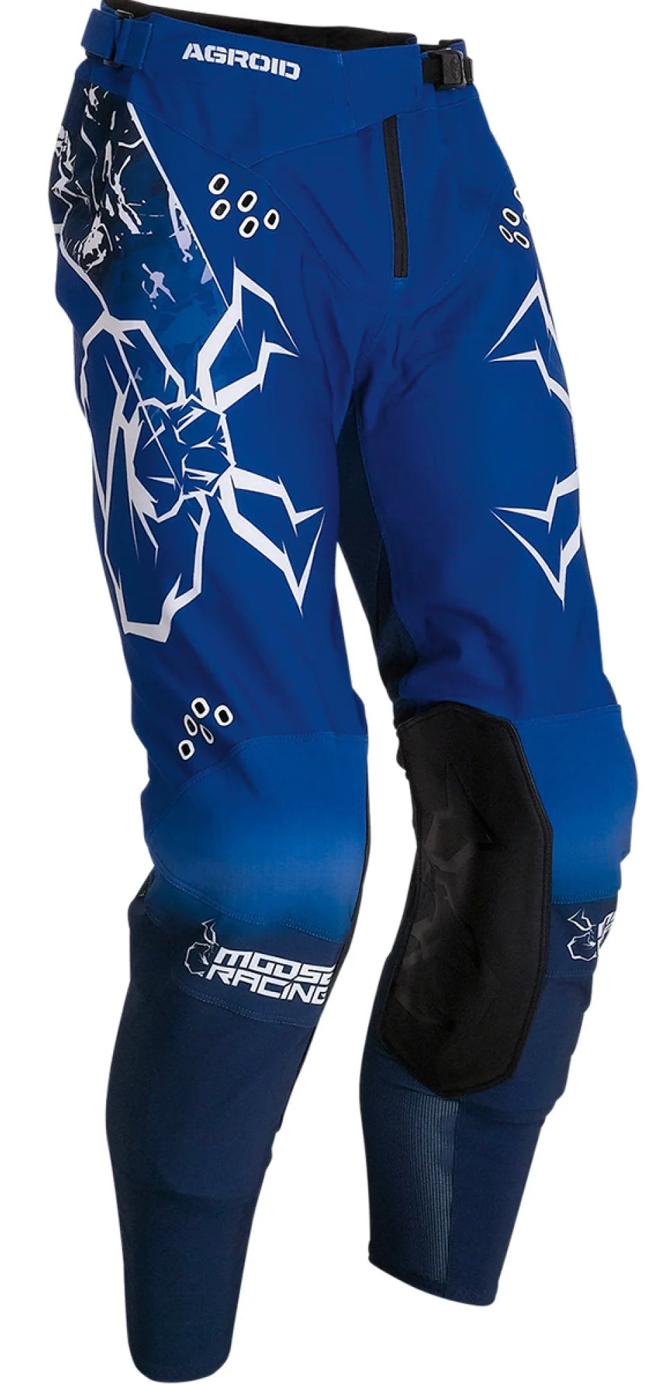 Moose Racing Agroid Graphics Mens MX Offroad Pants Blue/White 38 USA