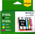 910XL Ink 910 Ink 910 XL Mooho 910XL Ink Cartridges Replacement Compatible for HP 910 910 XL Ink Compatible with OfficeJet 8025 8035 8020 8022 8028 8015 for 910XL Ink Cartridges Combo Pack (4 Pack)