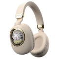 Htovila Wireless BT5.3 Headphones, Cute Cartoon Gaming Headset with Colorful Light and Foldable Design