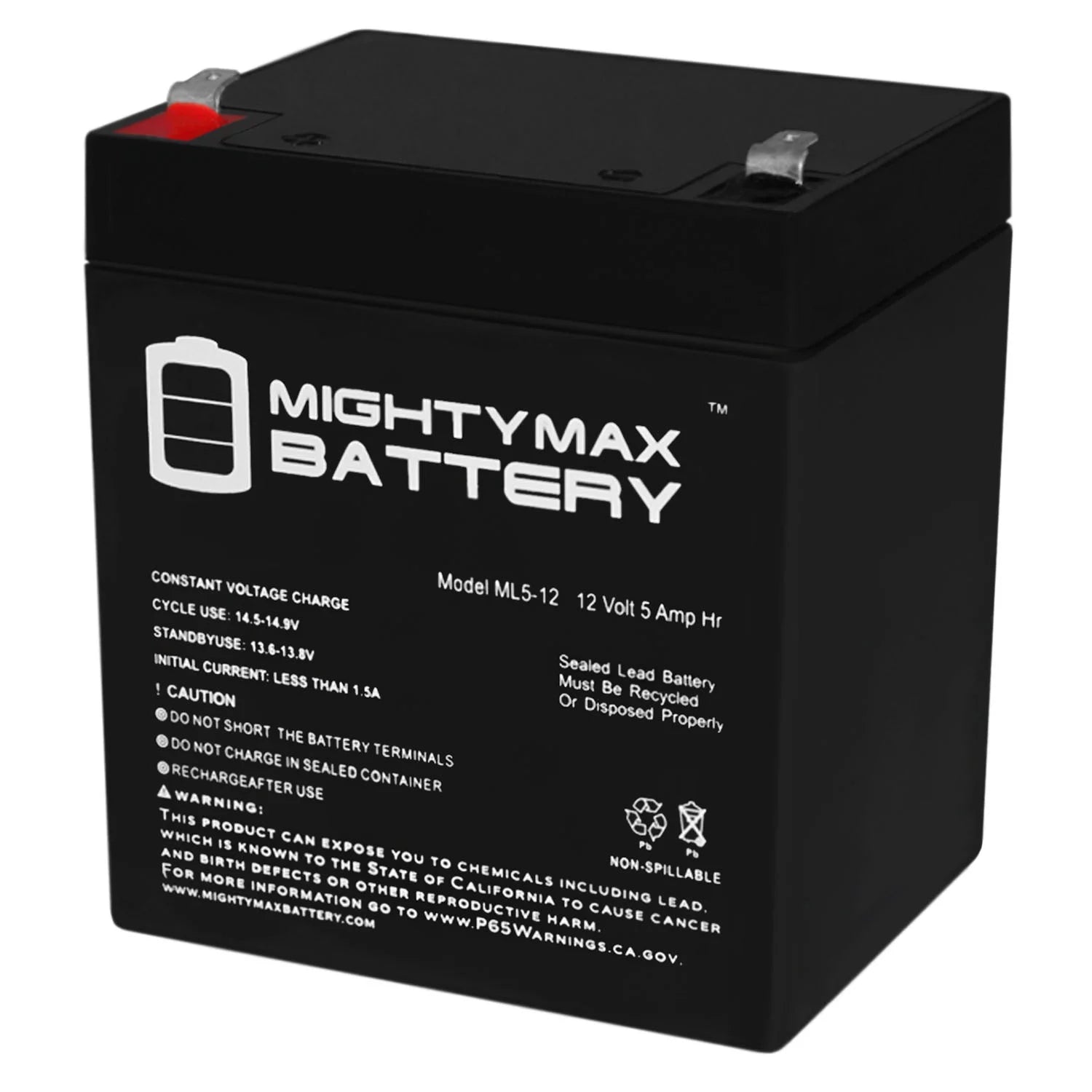 12V 5AH SLA Replacement Battery for Currie 150 Series Scooter