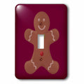 Deep Red Gingerbread Man Cookie- Art single toggle switch lsp-42706-1