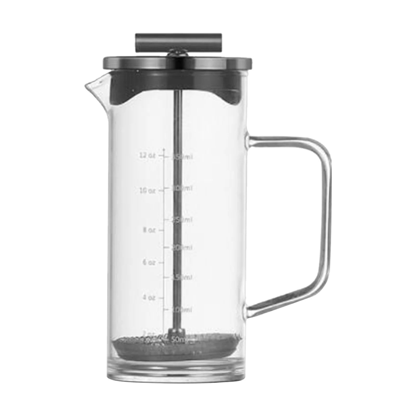 Arealer 12oz French Coffee Maker with High-Density Stainless Steel Filter Heat Resistant Borosilicate Glass Coffee Press Thickened Base