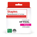 Staples Remanufactured Magenta High Yield Ink Cartridge Replacement for HP 910XL (ST3YL63AN)