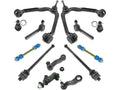 Control Arm Ball Joint Tie Rod End Kit 13 Piece Set - Compatible with 1999 - 2006 Chevy Silverado 1500 4WD 2000 2001 2002 2003 2004 2005