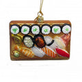 Kurt Adler 4 Noble Gems Glass Sushi Platter Ornament