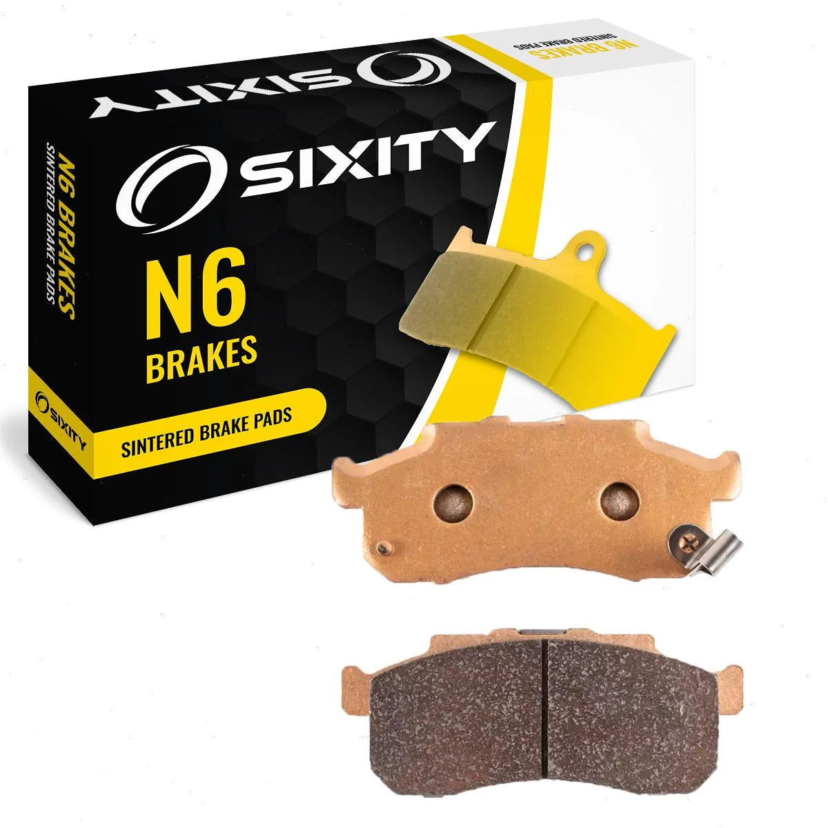 Sixity N6 Sintered Brake Pads FA477 Front Replacement Kit Full Complete