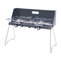 MIDUO Gas Camping Stove 2 Burner 14 Portable Butane Gas Cooktop w/ Regulator