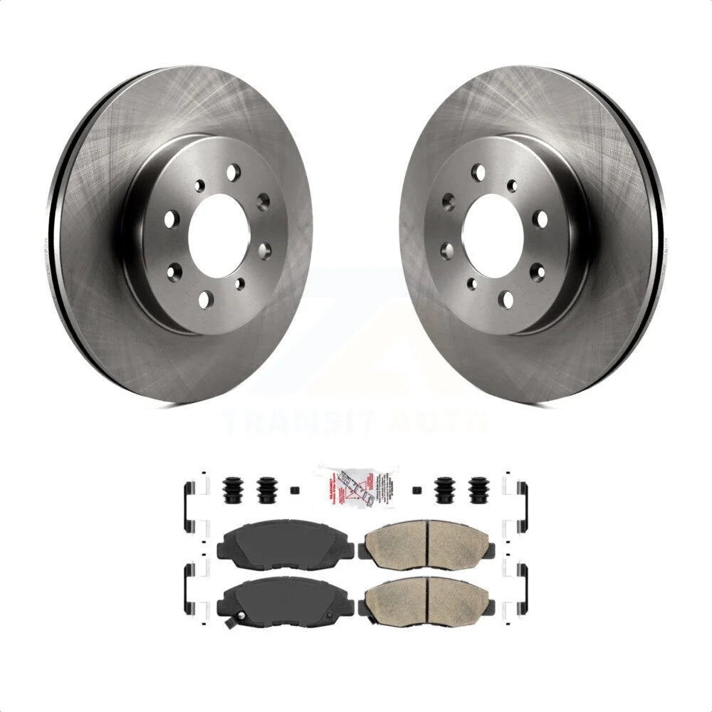 Transit Auto - Front Disc Brake Rotors And Ceramic Pads Kit For Honda Civic Insight Acura EL K8A-104027