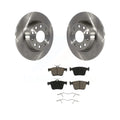 Transit Auto - Rear Disc Brake Rotors And Ceramic Pads Kit For Audi A3 Quattro Volkswagen e-Golf Sportback e-tron Taos K8C-101802