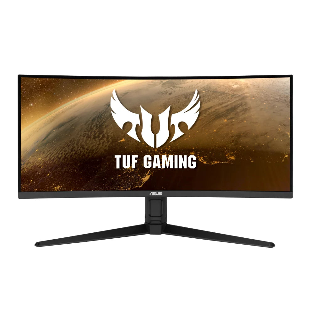 ASUS TUF Gaming VG34VQL1B 34 Curved HDR Monitor, WQHD (3440 x 1440), 165Hz, 1ms, Extreme Low Motion Blur, FreeSync Premium, Eye Care, 2 x DisplayPort 2 x HDMI USB, Height Adjustable, DisplayHDR 400