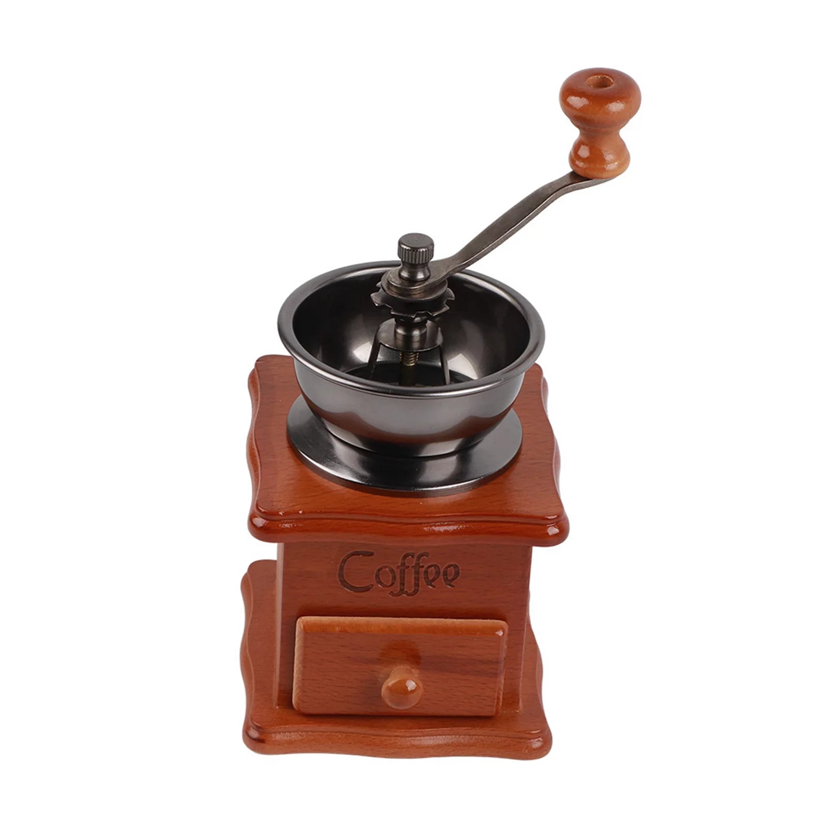 VIFERR Coffee Grinder, Vintage Manual Coffee Bean Hand Grinder, Portable Hand Crank Coffeemaker for Home Office Use