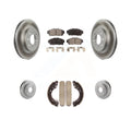 Transit Auto - Front Rear Coated Disc Brake Rotors Ceramic Pads And Drum Kit For Honda Civic KGT-102528