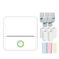 Lixada Wireless Thermal Sticker Printer Machine Portable Inkless for iOS/Android-Compatible Sticky Note Printing White