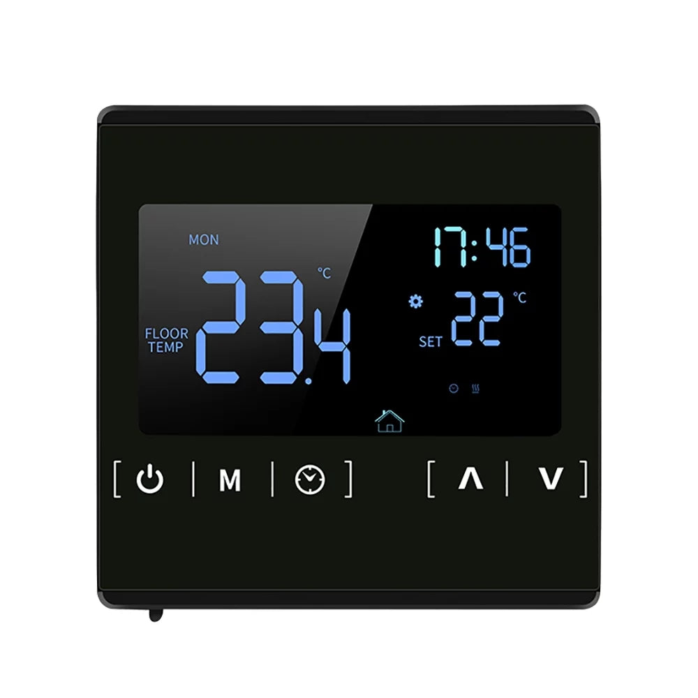 Suzicca Smart LCD Touchscreen Thermostat for Home Programmable Electric Floor Heating System Water Heating Thermoregulator AC 85- Temperature Controller