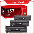 137 Toner Cartridge Replacement for Canon 137 CRG137 to use with ImageClass D570 LBP151dw MF216n MF236n MF232W MF227dw MF229dw MF244dw MF247dw MF249dw (3 Black)