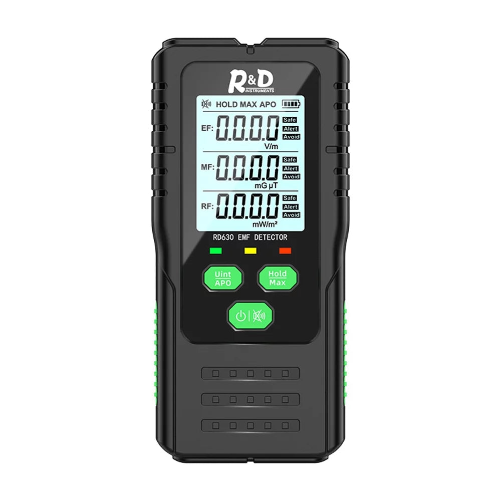 Pinnaco Radiation Tester, Handheld EMF Meter for Electric Field Magnetic Field RF Radiation Detection, Portable EMF Detector
