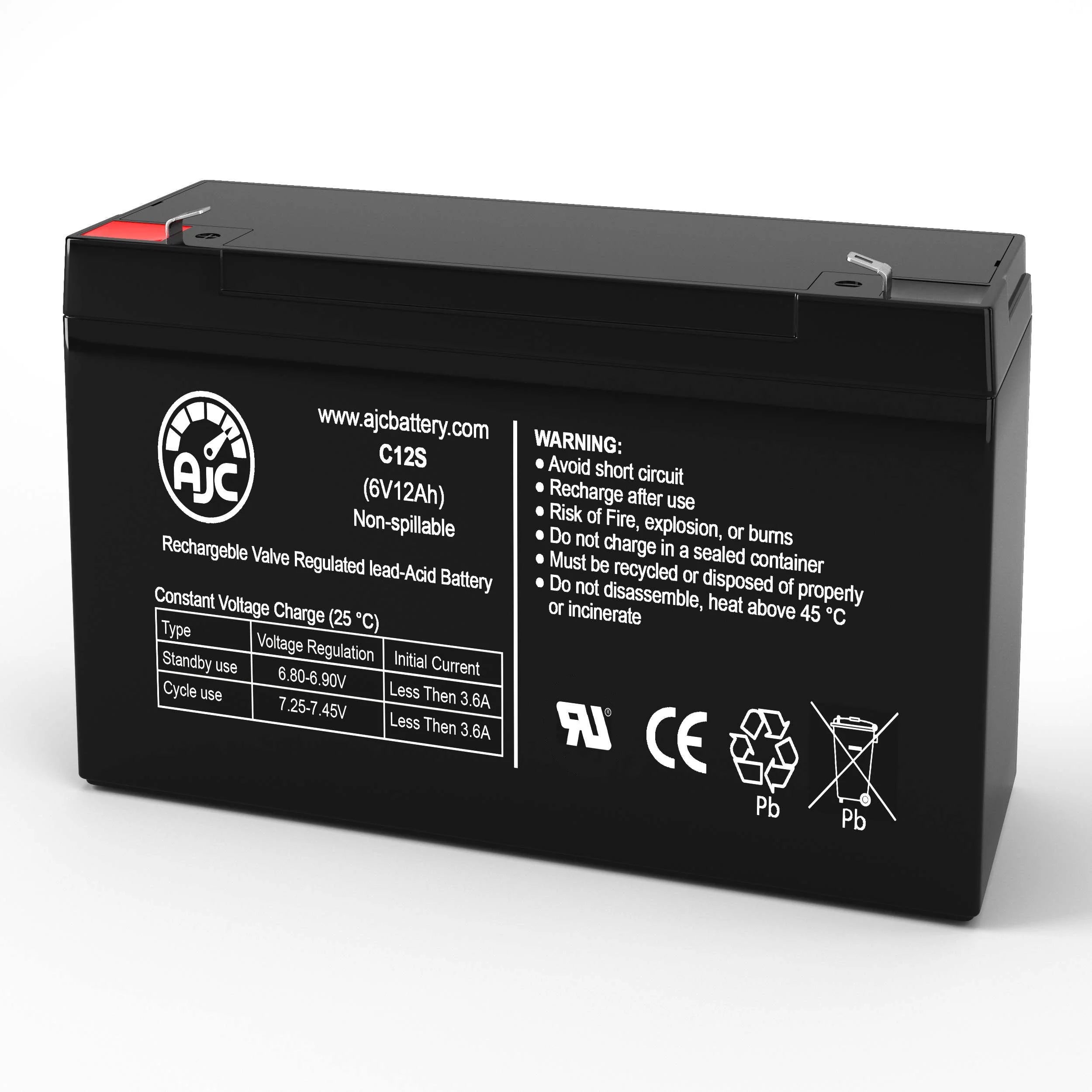 Para Systems Enterprise E700RM1U 6V 12Ah UPS Battery - This Is an AJC Brand Replacement