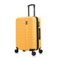 InUSA Ally 24 Hardside Lightweight Luggage with Spinner Wheels, Handle and Trolley, Mustard