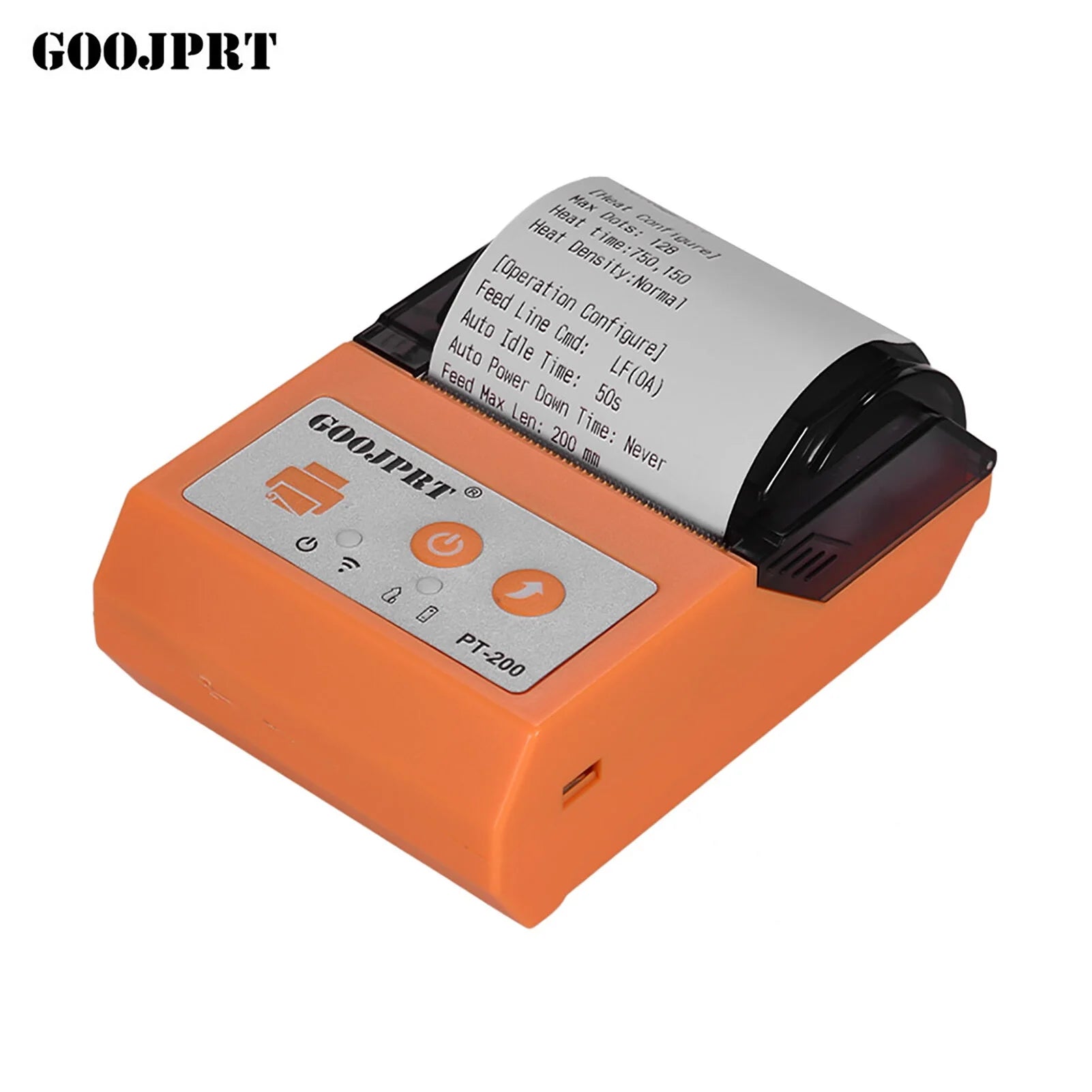 Portable Printer, Pocket Wireless Bluetooth Thermal Printers with 1Rolls Printing Paper for Android iOS Smartphone, BT Inkless Printing Gift for Label Receipt Photo Notes Study Home Office