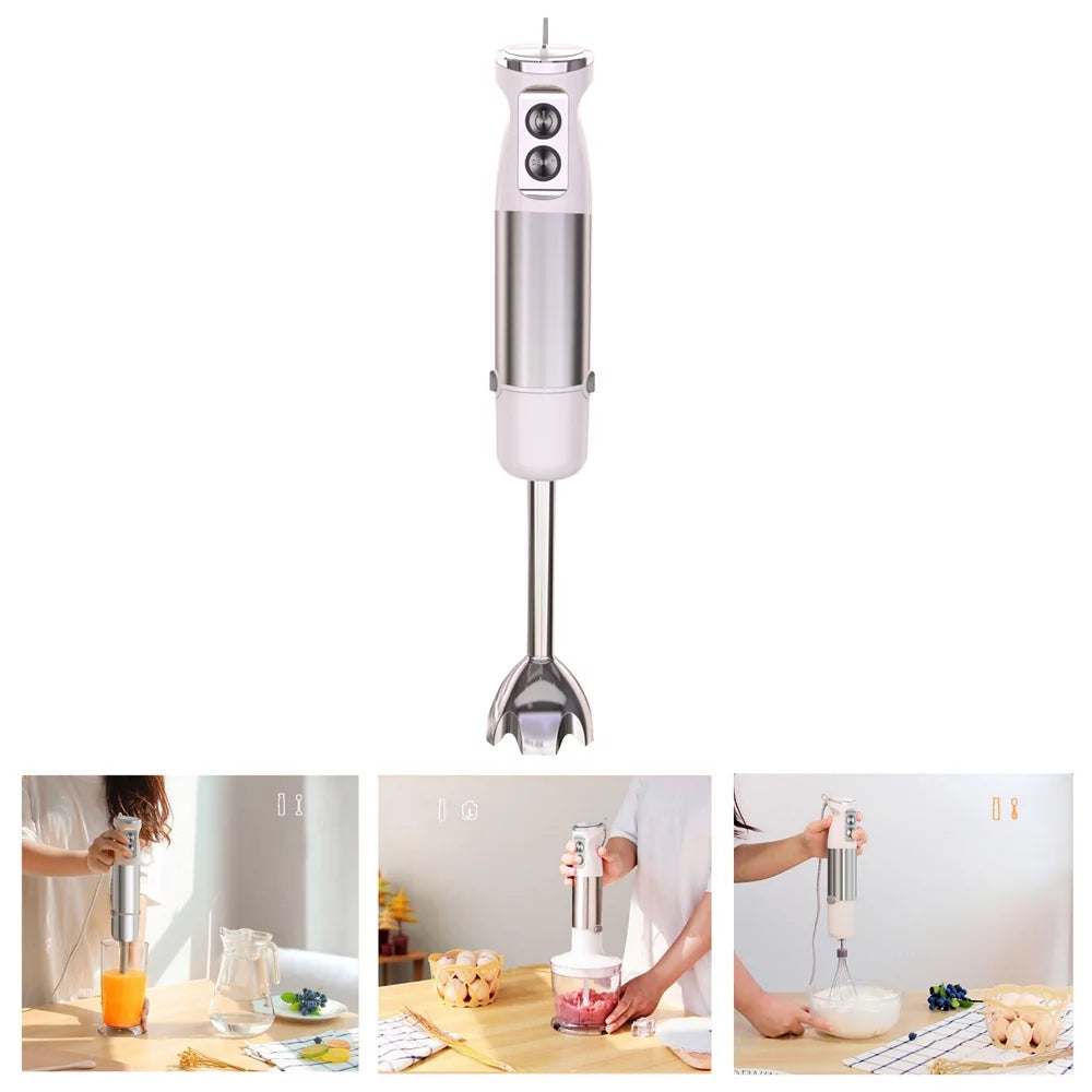 High Powered Electric Mixer Perfectly Blends Ingredients, Splatter Guard Included