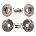 Transit Auto - Front Rear Ceramic Pads And Disc Brake Rotors Kit For Honda Civic Acura CSX K8A-102514