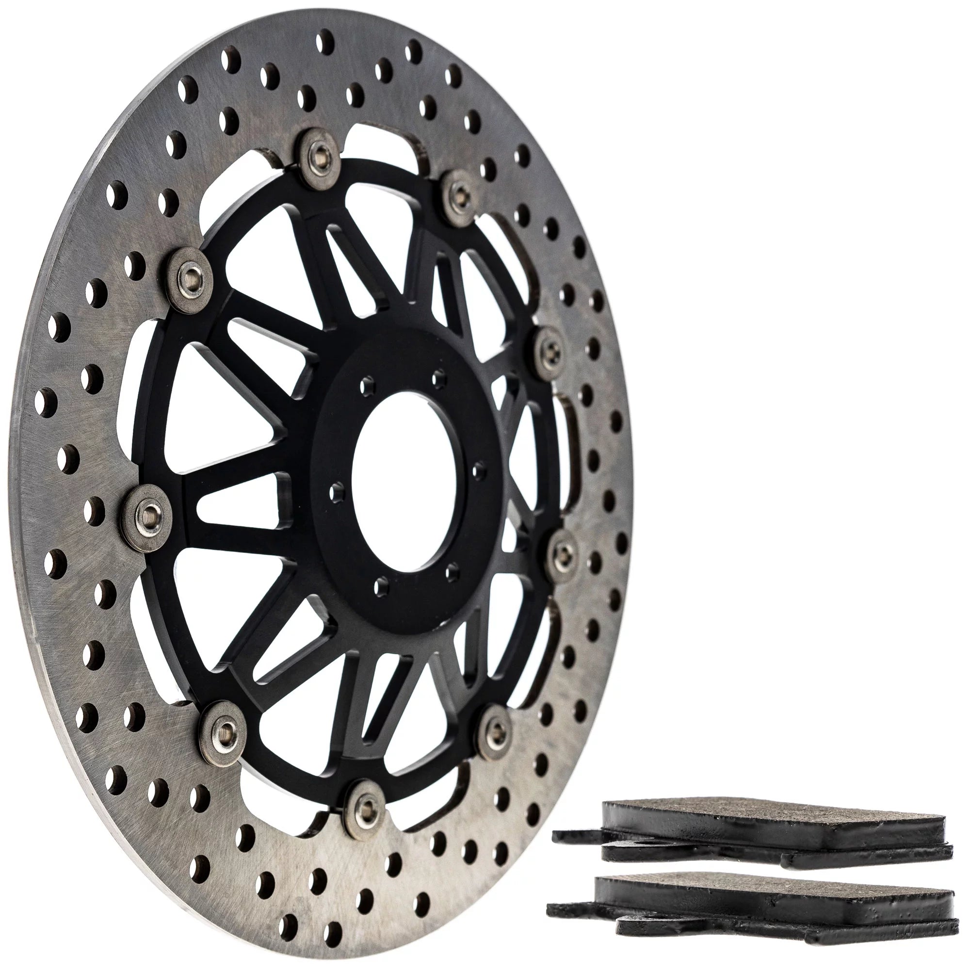 Niche Front Left Brake Rotor Pad Kit for Honda 06455-MBB-016 Motorcycle MK1007453