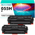 2-Pack Compatible Toner Cartridge with Chip for Canon 055H i-SENSYS MF745CDW MF741CDW MF743CDW LBP663CDW LBP664CX Printer (Black)