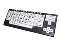 Ablenet VisionBoard Large Key Keyboard Wireless, Black Print on 1-in/2.5-cm White Keys - Wireless Connectivity - USB Interface - Compatible with Computer (Mac, Windows) - Black, White